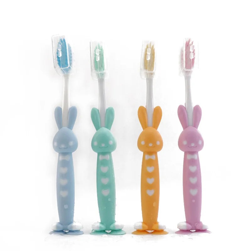 4PCS Kids Animal Toothbrush Set