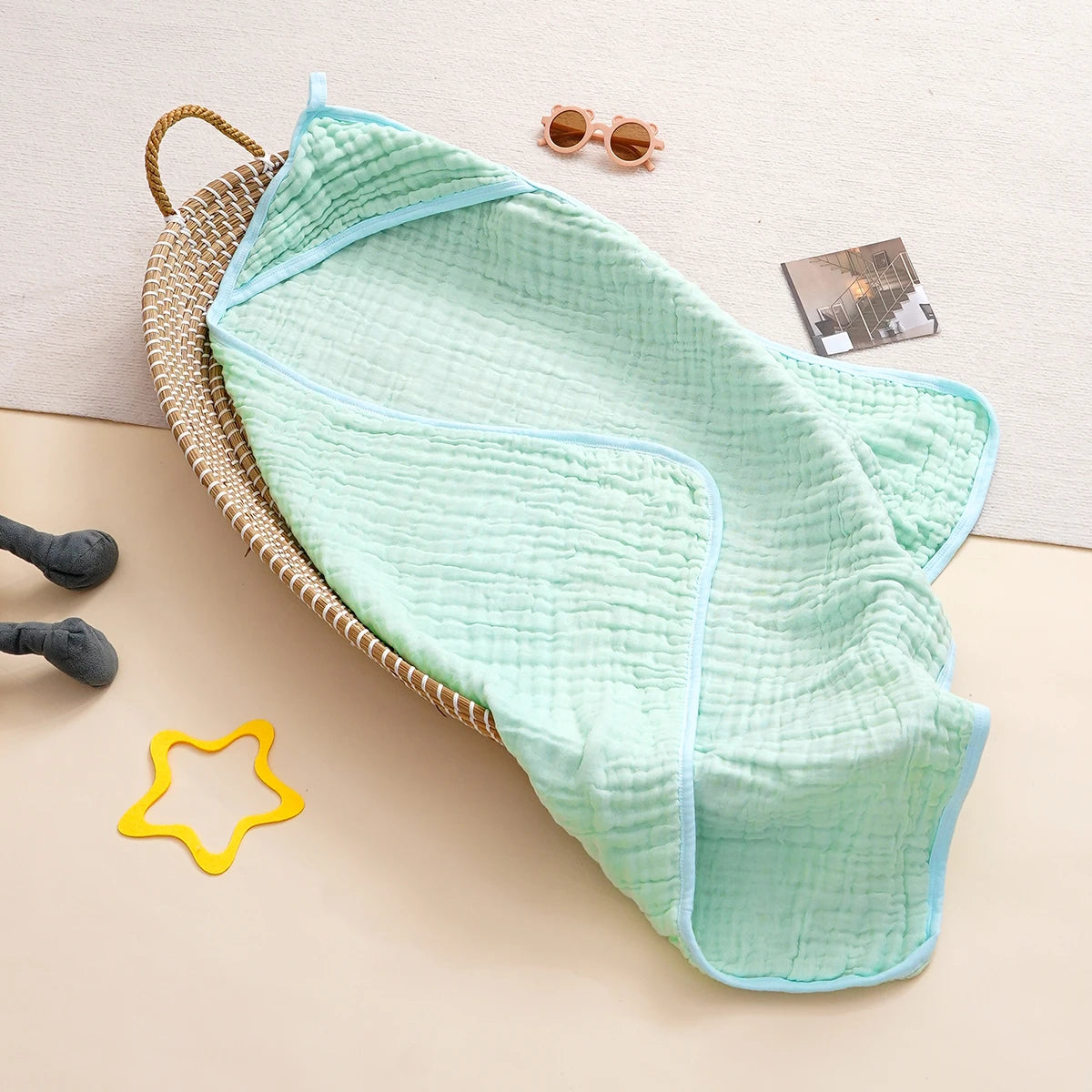 Cotton Hooded Baby Bath Towel