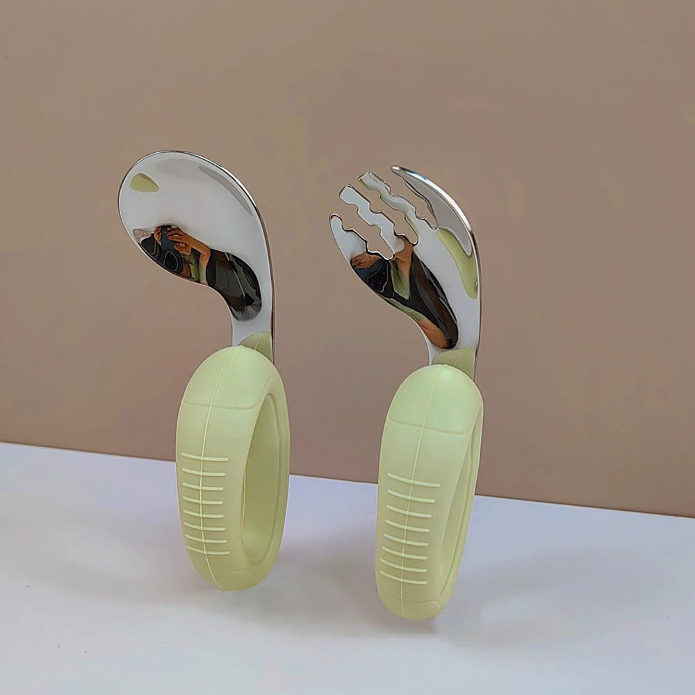 Easy-Grip Baby Training Fork & Spoon