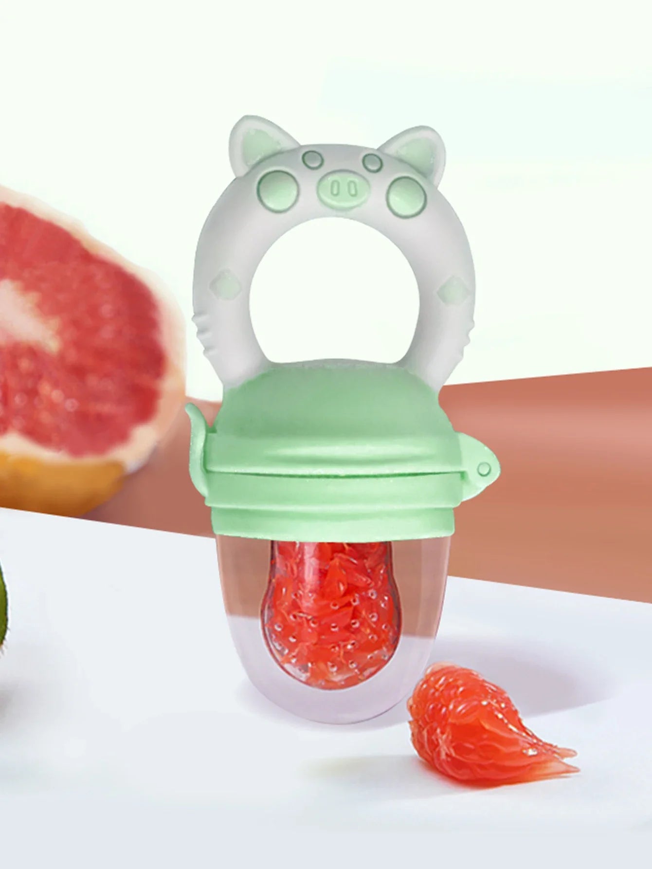 Baby Fruit Feeder — Silicone Mesh Fresh Food Feeder for Babies & Teething Infants