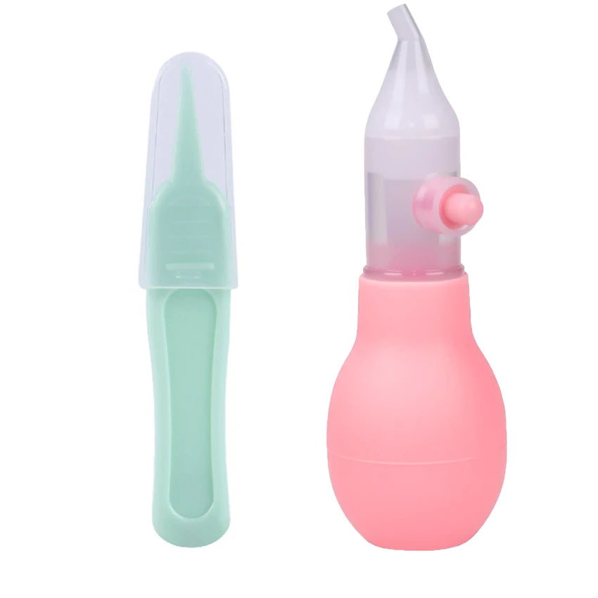 2PCS Baby Silicone Nasal Aspirator Set
