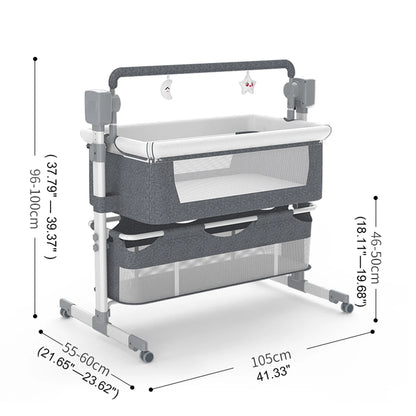 Portable Rocking Bedside Bassinet — Electric Sway, 0–6 Months