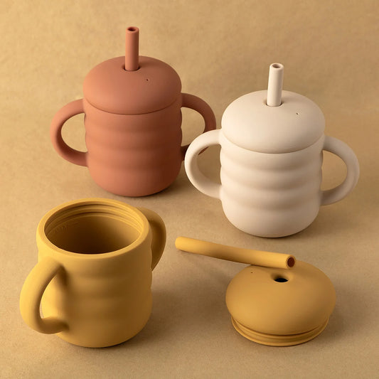 Silicone Kids Straw & Snack Cup