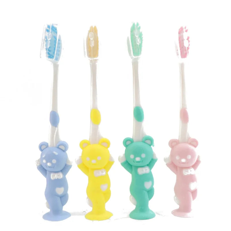 4PCS Kids Animal Toothbrush Set