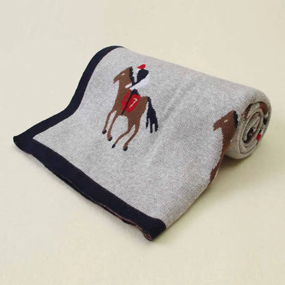 Knitted Cartoon Baby Swaddle Blanket