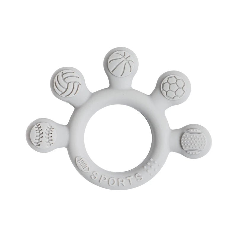 Silicone Teether Ring for 0-12 Months