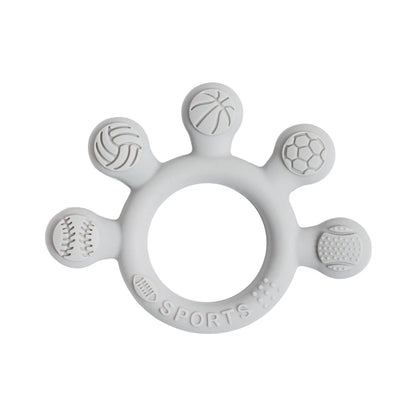 Silicone Teether Ring for 0-12 Months