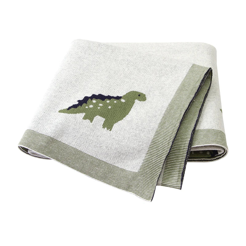 Knitted Cartoon Baby Swaddle Blanket