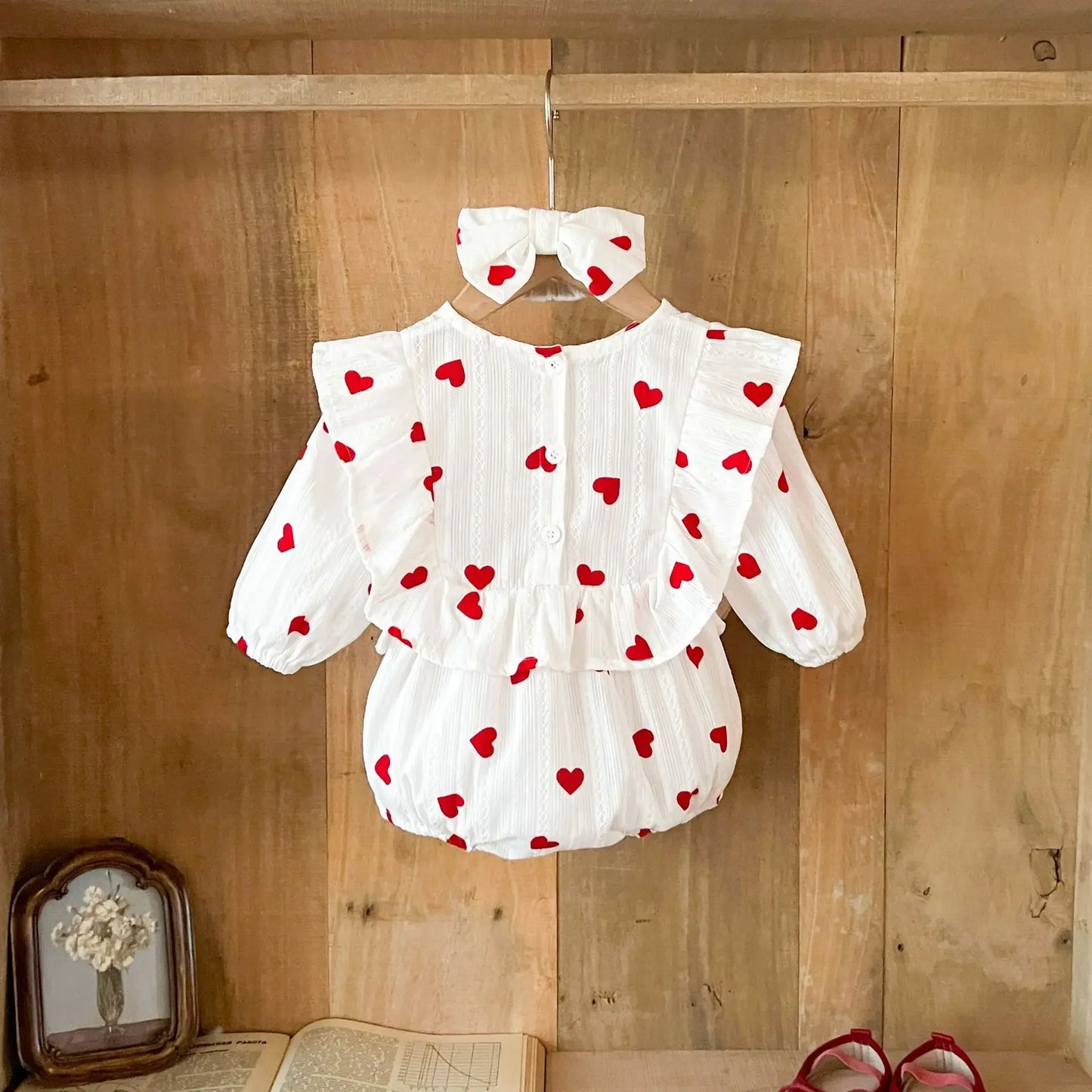 Baby Girl Romper with Headband