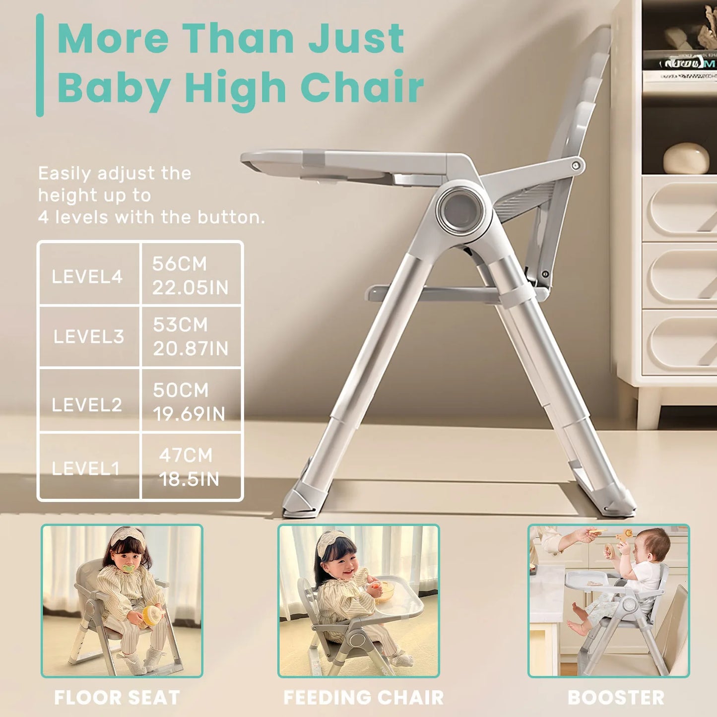 Folding Baby Booster High Chair
