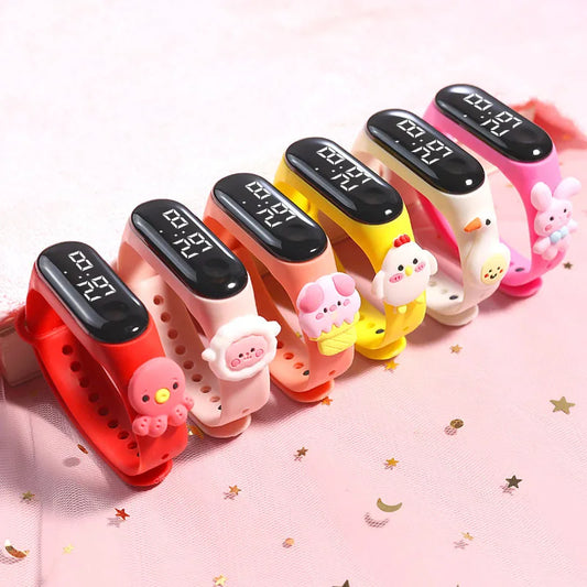 LED Kids Cartoon Watches