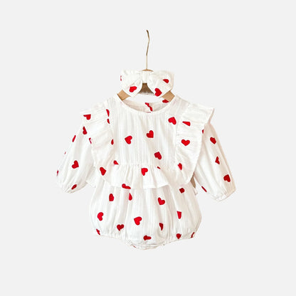 Baby Girl Romper with Headband
