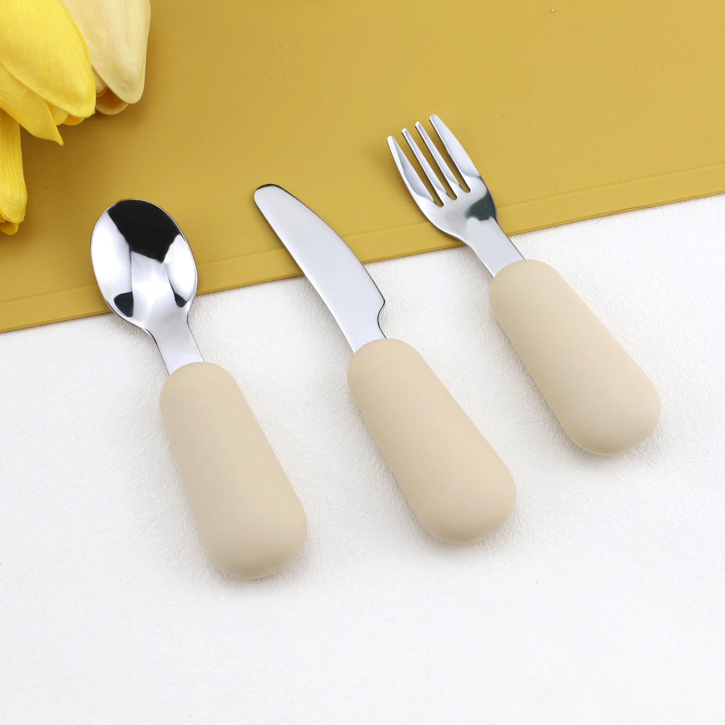 Silicone Baby Cutlery Set (3PCS)
