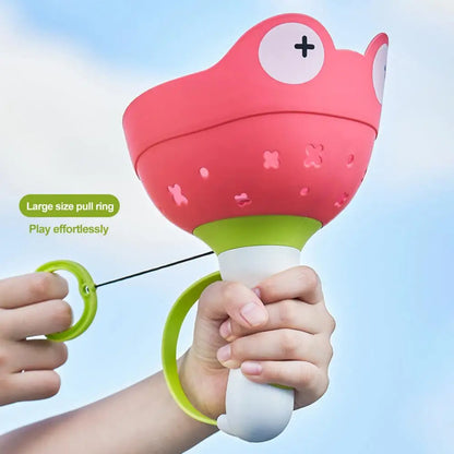 Flying Saucer Launcher Toy — Light-Up UFO Disc Shooter for Kids Outdoor Play