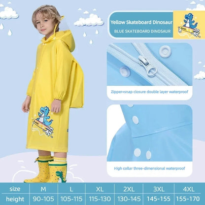 Kids Waterproof Raincoat Poncho