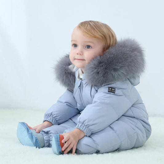 Kids Winter Fur Jumpsuit