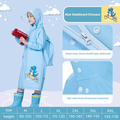 Kids Waterproof Raincoat Poncho