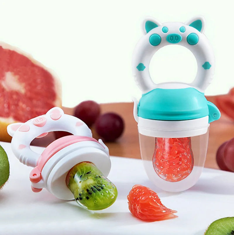 Silicone Baby Fruit Feeder Spoon