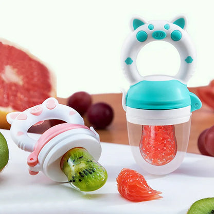 Silicone Baby Fruit Feeder Spoon