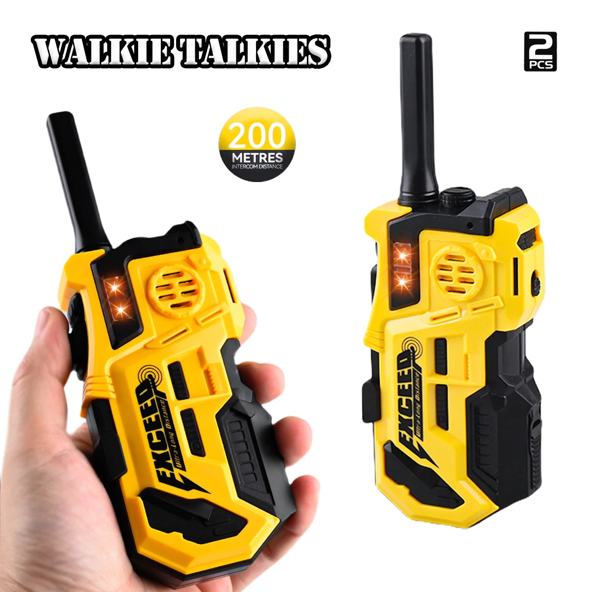 Kids Walkie Talkies 2-Pack | Long-Range Two-Way Radios for Outdoor Adventures