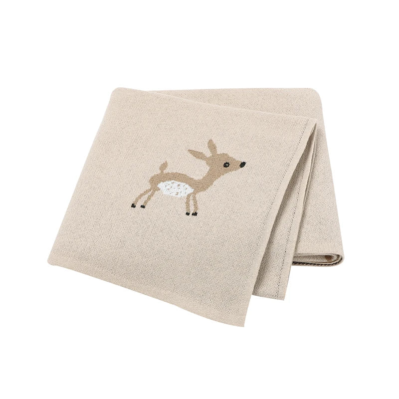 Knitted Cartoon Baby Swaddle Blanket