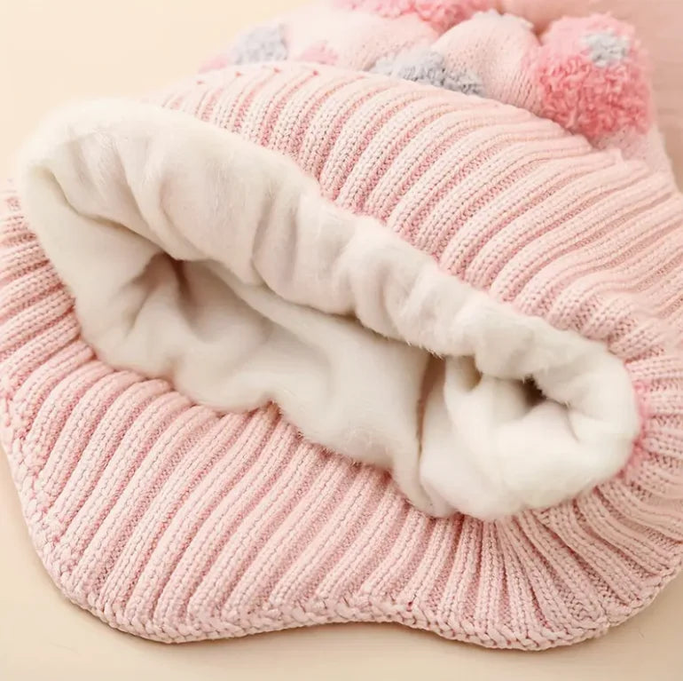 Kids Winter Hat with Detachable Earflaps