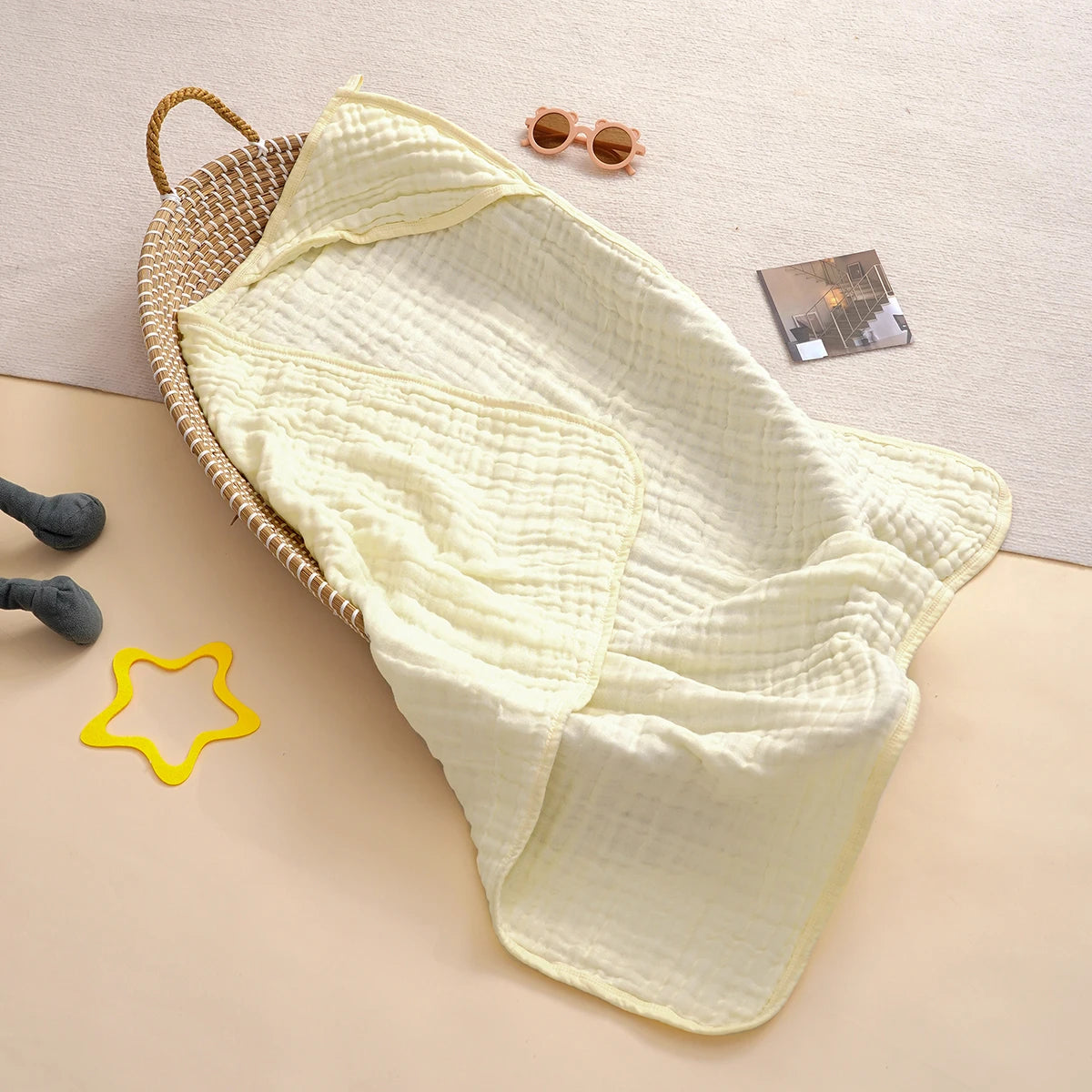 Cotton Hooded Baby Bath Towel