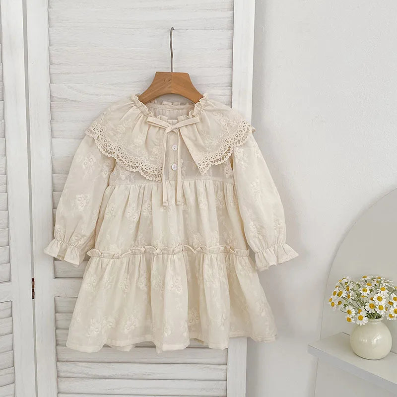 Girls Princess Lace Dress — Flower Girl & Party Dress for Toddlers Ages 2–8