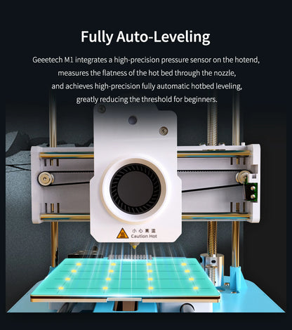 Geeetech M1S Kids 3D Printer — WiFi + Auto-Leveling, Ready Out of the Box