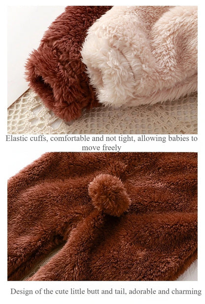 Fleece Baby Onesie Footed Pajamas
