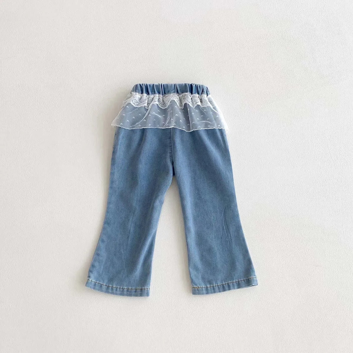 Girls Flared Denim Pant