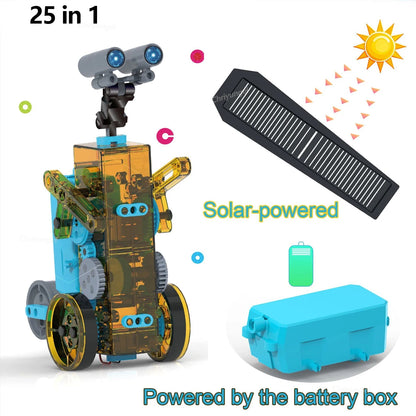 13-in-1 Solar Robot Kit | STEM Science Toy for Kids — Build 13 Solar Models