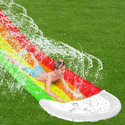 Inflatable Backyard Water Slide — Sprinkler Run for Kids (Outdoor Summer)