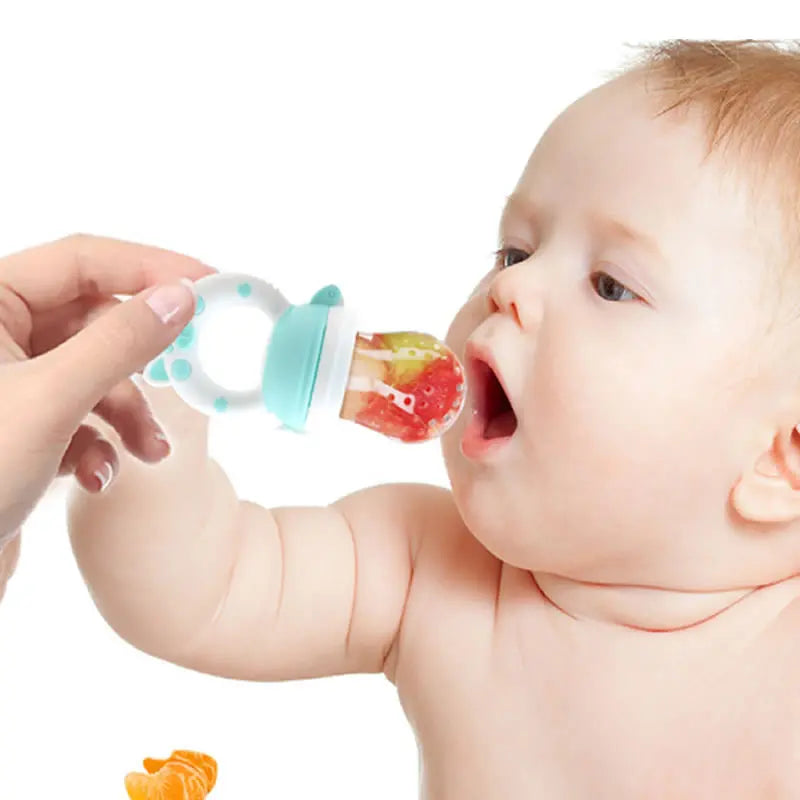 Silicone Baby Fruit Feeder Spoon