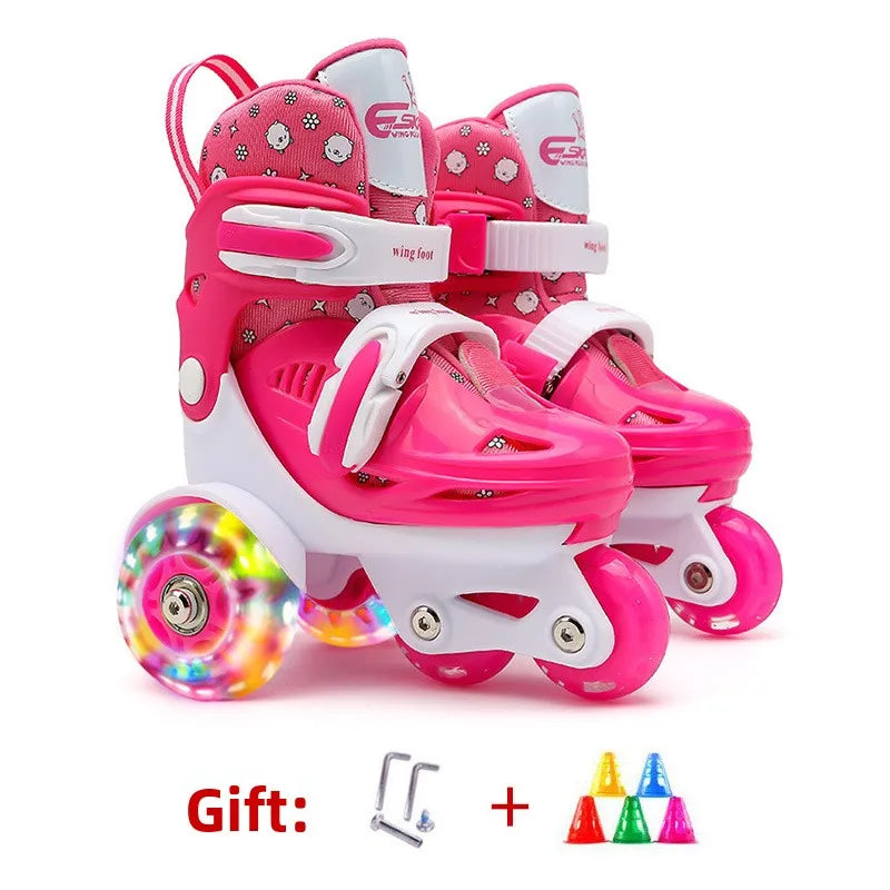 Flash Double Row Roller Skates