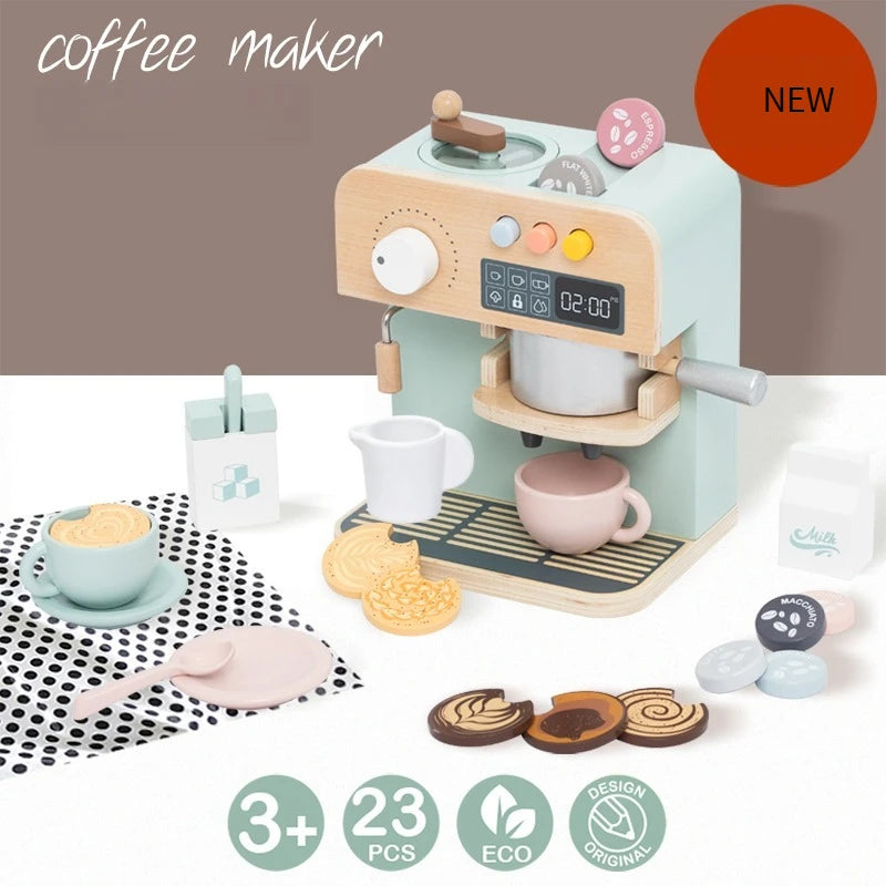 Wooden Coffee Maker Toy Set