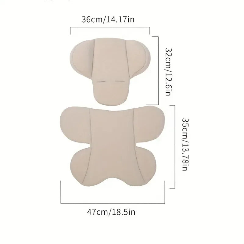 Universal Car Seat & Stroller Cushion — Memory Foam, Breathable