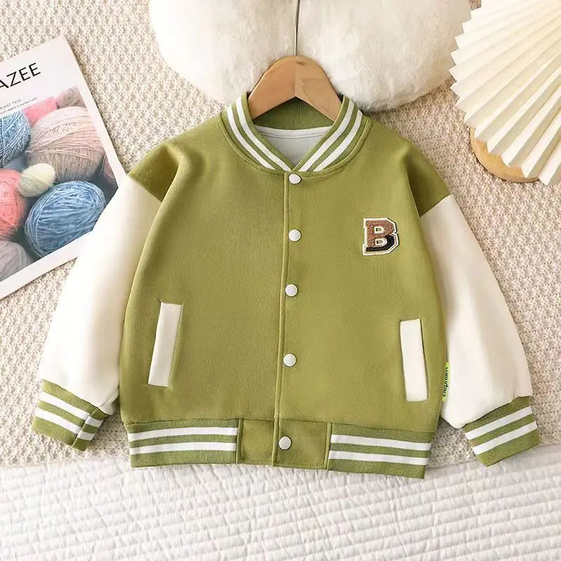Boys Baseball Jacket Outerwear