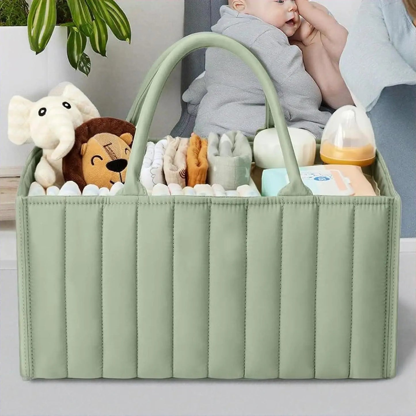 Floral Diaper Caddy Organizer