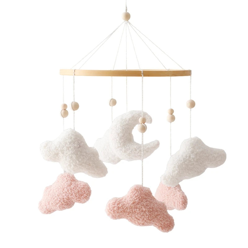 Crib Mobile Rattle Toy — Musical Baby Cot Mobile with Lights for Newborns