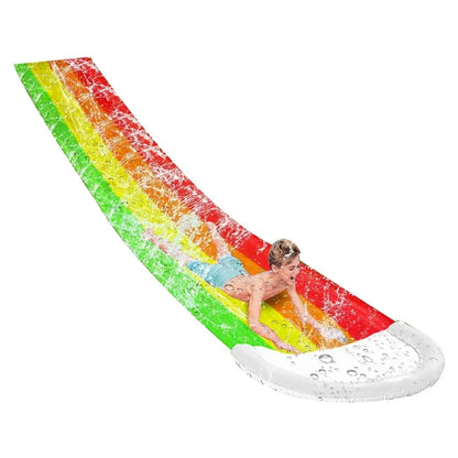Inflatable Backyard Water Slide — Sprinkler Run for Kids (Outdoor Summer)