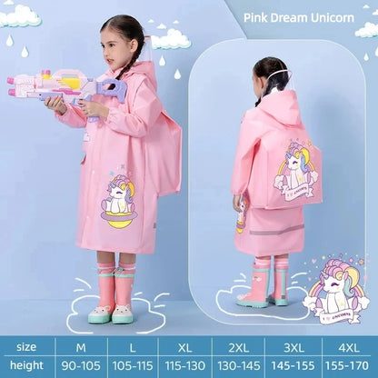 Kids Waterproof Raincoat Poncho