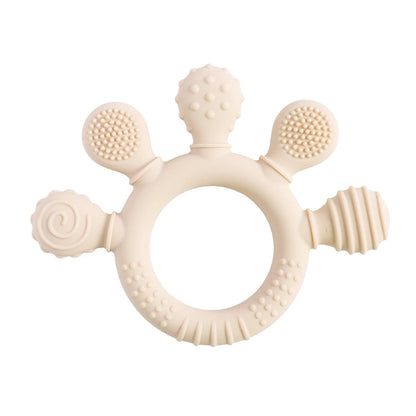 Silicone Teether Ring for 0-12 Months