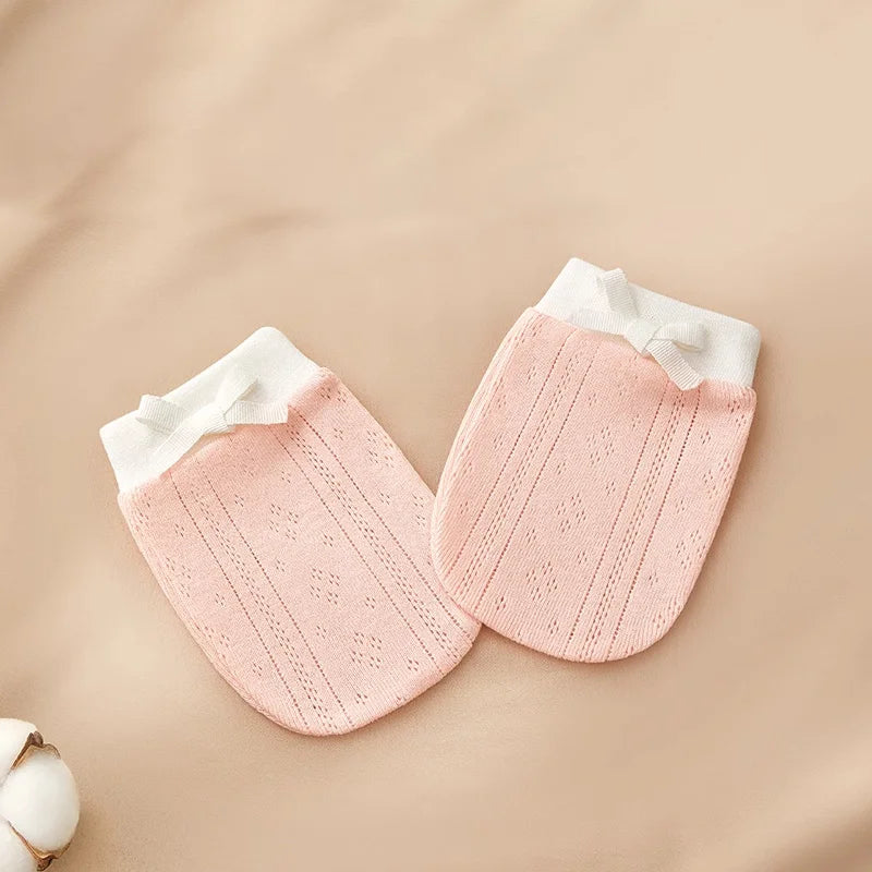 Cotton Newborn Scratch-Proof Gloves