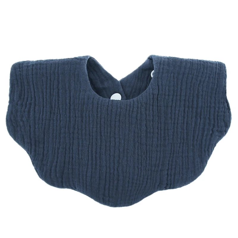 Cotton Baby Bandana Bib 5-Pack — Soft, Absorbent, Snap Closure