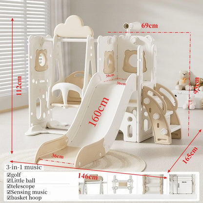 Kids Indoor Slide & Swing Set