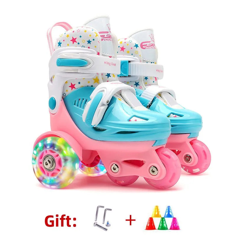 Flash Double Row Roller Skates