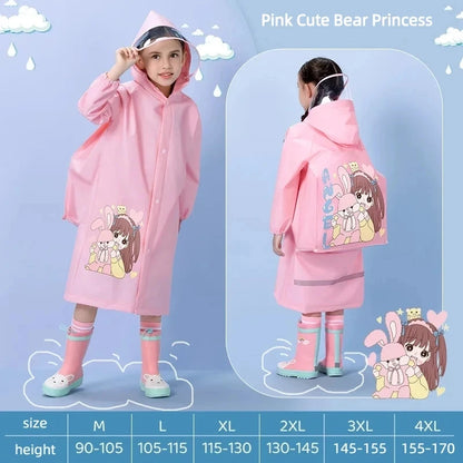 Kids Waterproof Raincoat Poncho