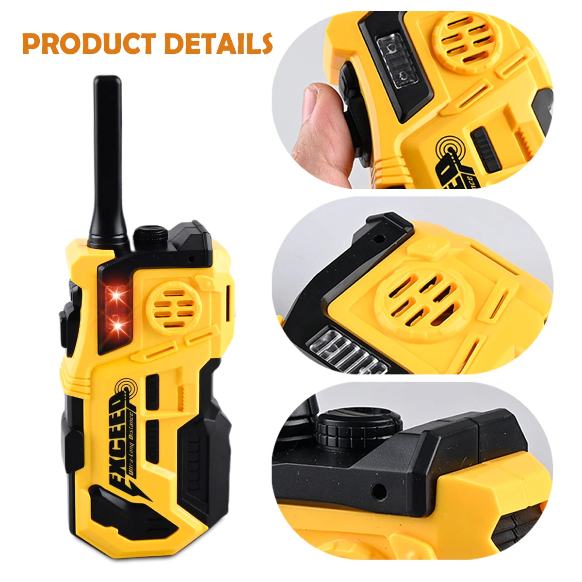 Kids Walkie Talkies 2-Pack | Long-Range Two-Way Radios for Outdoor Adventures