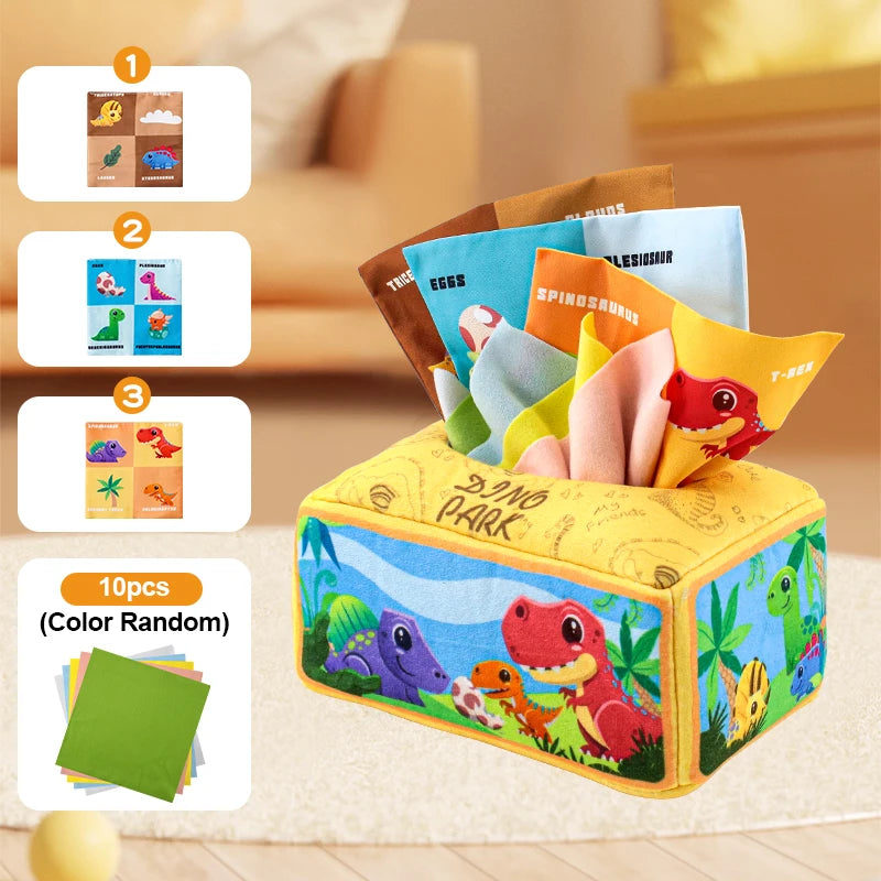 Baby Montessori Paper Towel Puzzle Toy